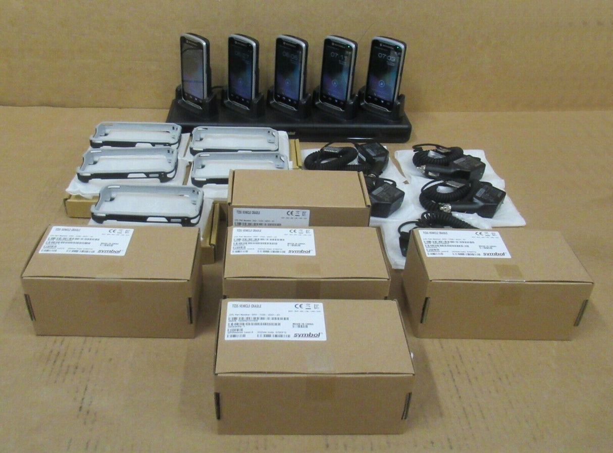 5x Motorola TC55 Industrial Barcode Scanner Imager GPS Kit/ Cradle TC55BH-GC11EE