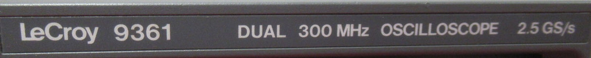 Lecroy 9361 Dual Stand Alone Digital Oscilloscope 300MHz 2.5GS/s13