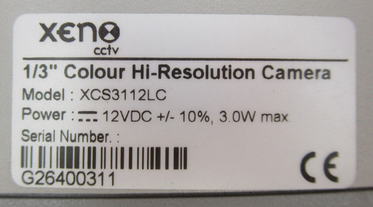 Xeno CCTV XCS3112LC 1/3" Colour Hi-Resolution Camera