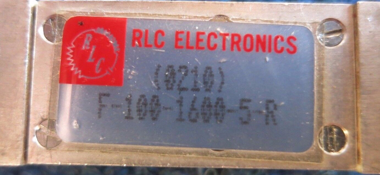 RLC Electronics F-100-1600-5-R Custom Wide Band High Pass Filter