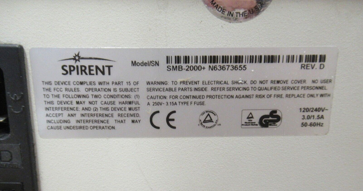 Spirent Smartbits 2000+ Advanced Multi-Port Performance Testing System-SMB-2000+