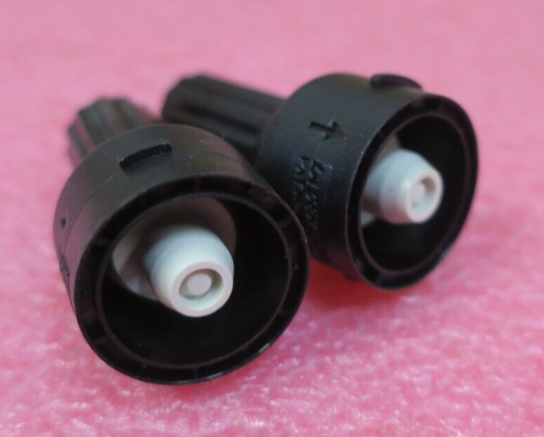 2 x Laserscope Lyra Aura Gemini Laser Aperture Fiber Port Dust Plug 10-9160