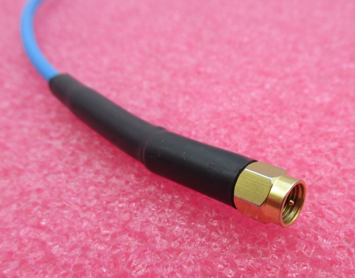 SMA Plug Male Straight To SMA Plug Male Right-Angle 1M Blue Coaxial RF Cable