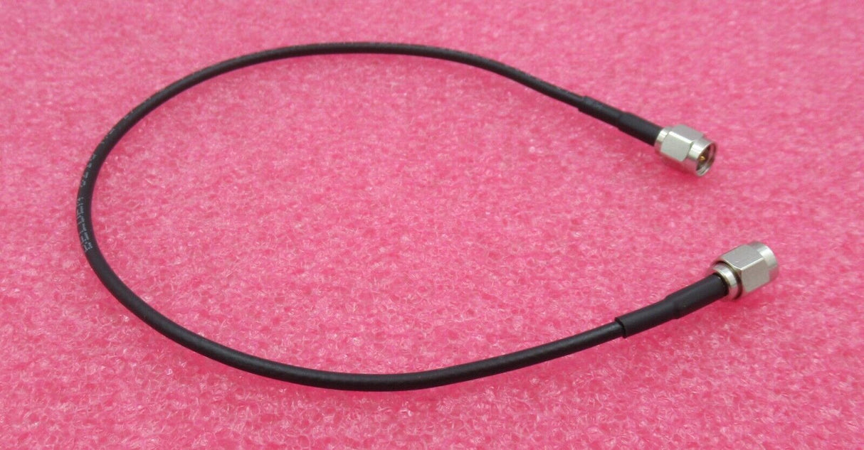 SMA Plug Male Straight To SMA Plug Male Straight 30cm Black Coaxial RF Cable