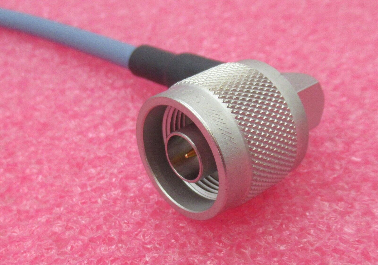 Huber & Suhner 30-09530-10/A SMA Male to N Male Right Angle 50CM Coaxial RF Cable