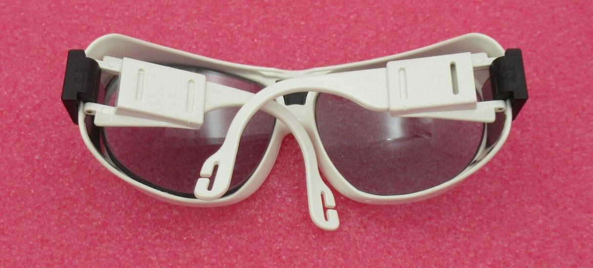 Trinity Operator Laser Safety Glasses White PPE Light Blue Lens Eyewear