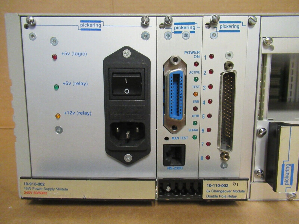 Commutateur d'interface de relais Pickering System 10 10-910-002 10-921-001 10-110-002