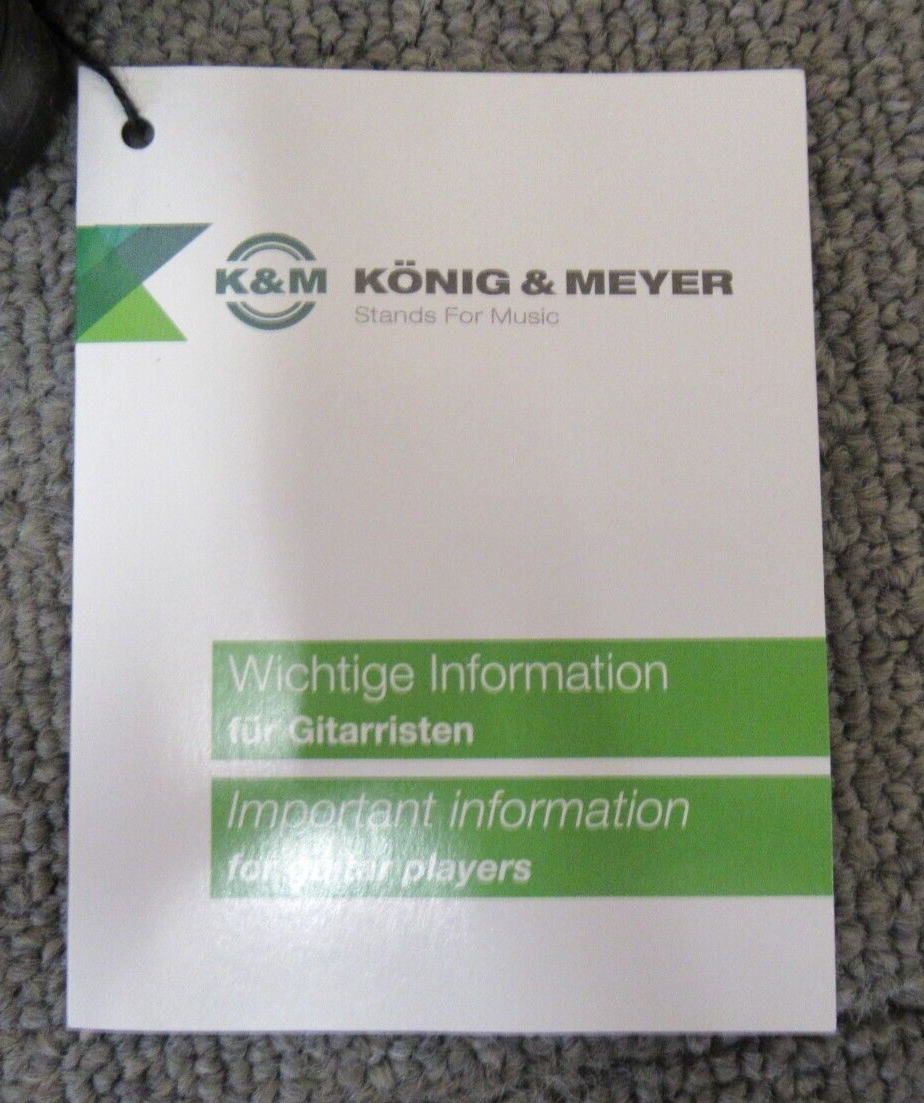 New Konig & Meyer 17580-000-55 Heli Acoustic Guitar Display Stage Stand - Black