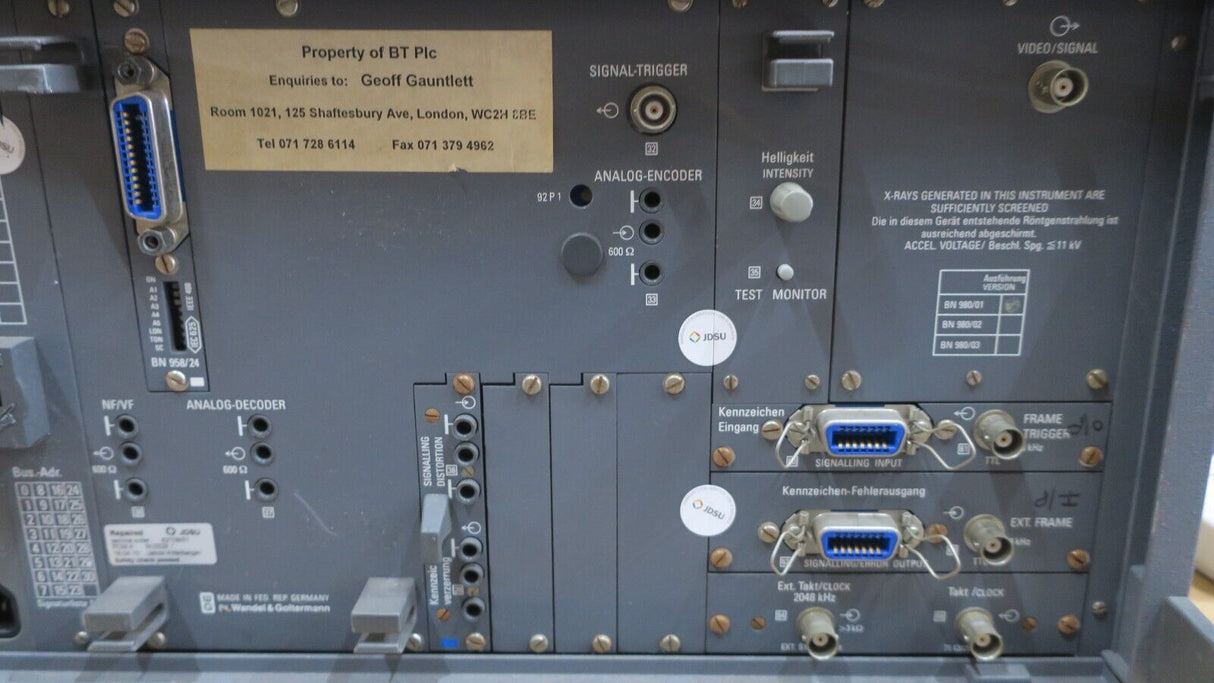 Wandel & Goltermann PCM-4 E1 PCM Digital Multiplexer Channel Measuring Set