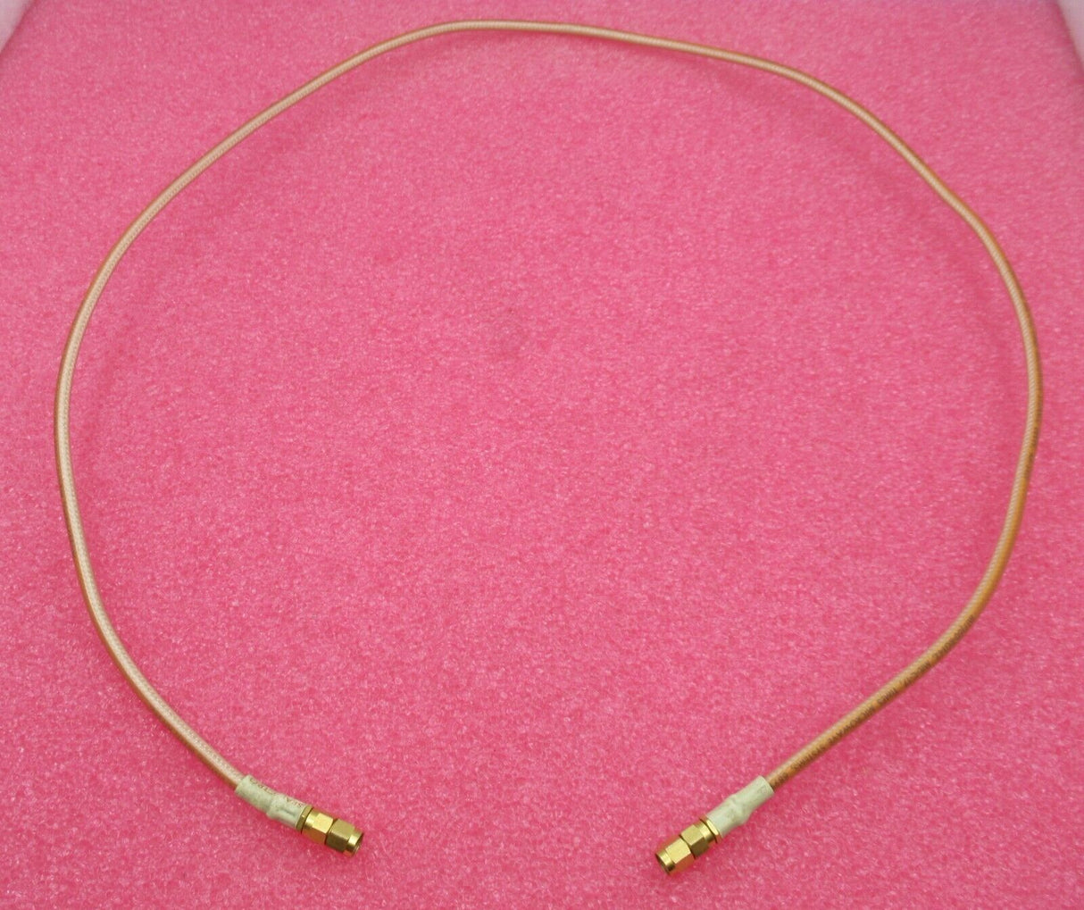 SMA Plug Male Straight To SMA Plug Male Straight 1M Gold Coaxial RF Cable