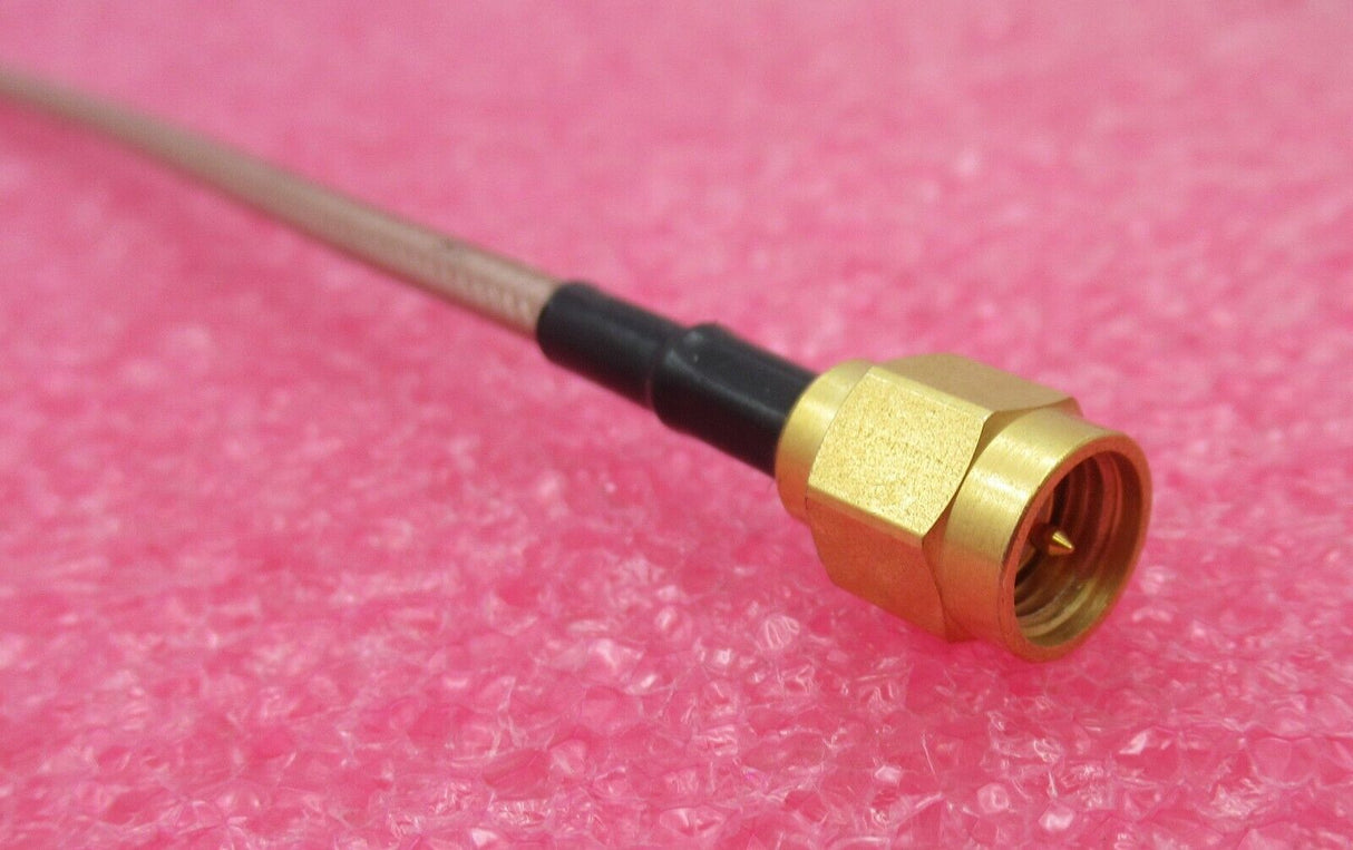 Straight SMA Plug Male To Straight SMA Plug Male 2.5M Brown Coaxial RF Cable