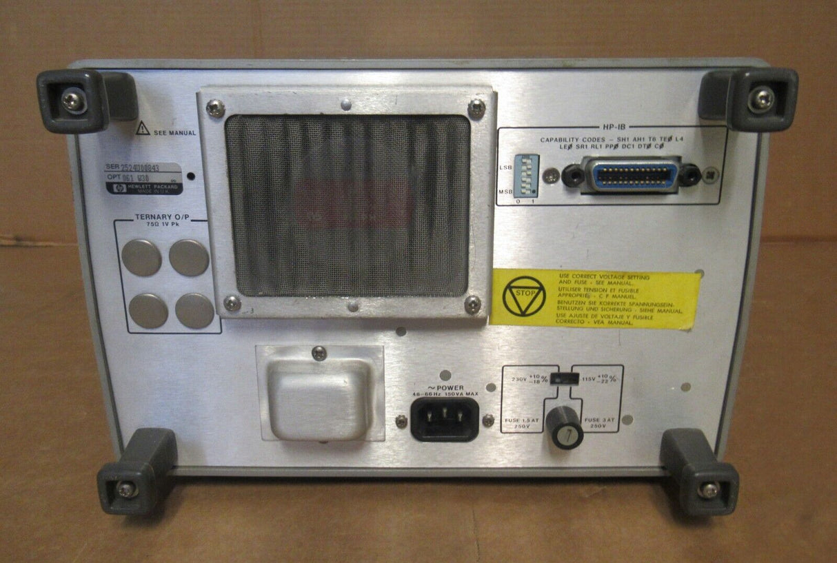 Générateur de motifs HP Agilent 3781A DS1-DS3 - Partenaire du détecteur d'erreurs HP 3782A