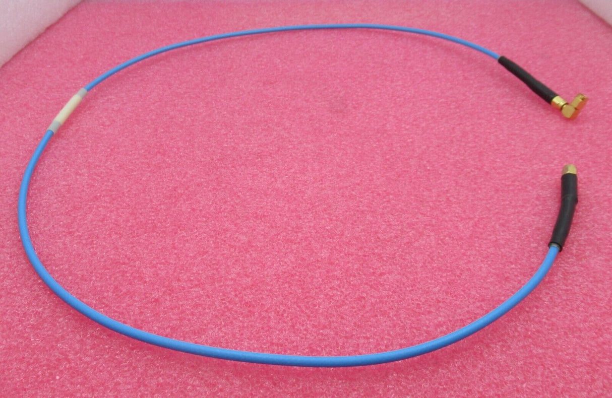 SMA Plug Male Straight To SMA Plug Male Right-Angle 1M Blue Coaxial RF Cable