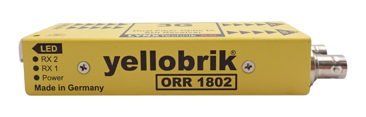 Lynx Technik AG Yellobrik ORR-1802 Dual Channel Fibre Optic To SDI Singlemode LC8