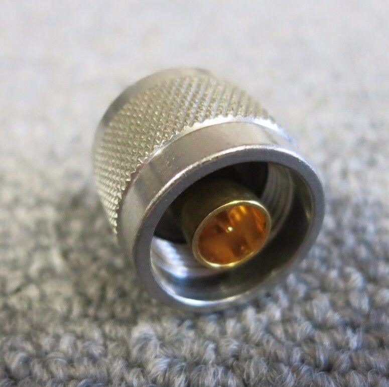 Huber & Suhner 33_N-SMA-50-1/113_UE Straight 50? RF Adapter Type N Plug to SMA