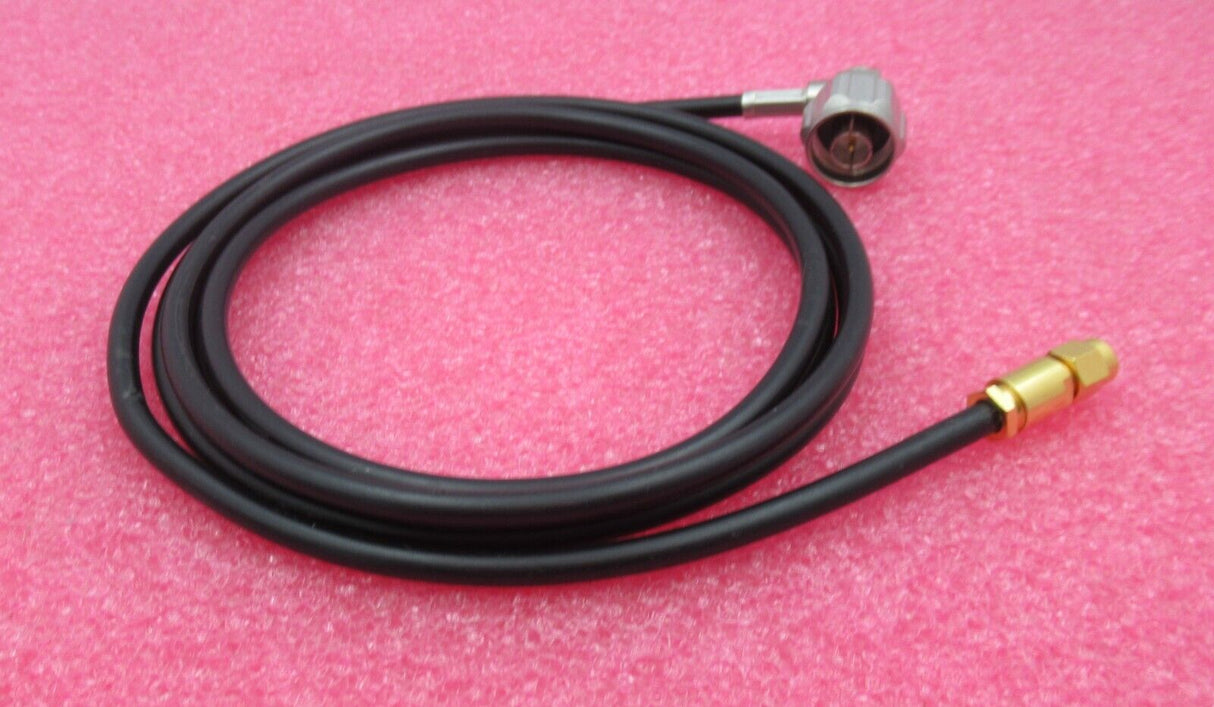 RF Coaxial Cable Black 6FT SMA Male Straight to N Male Right Angle