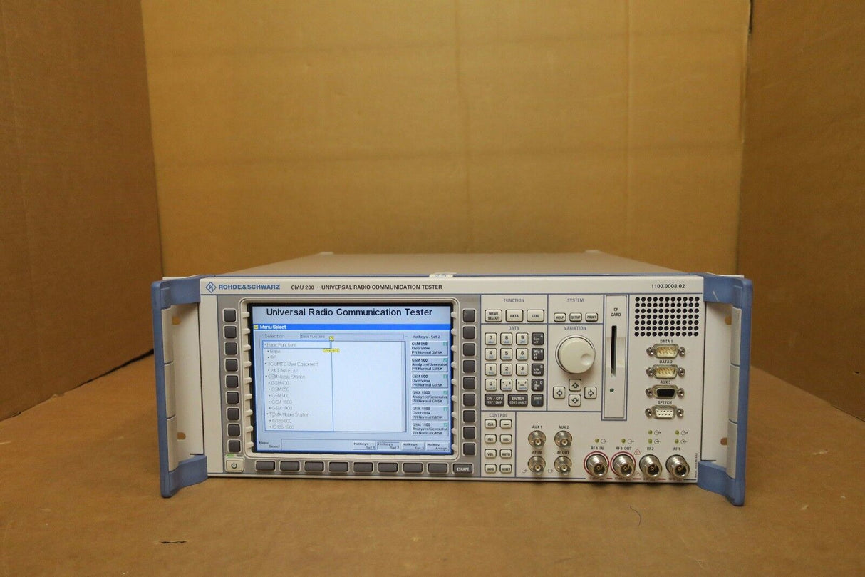 Rohde & Schwarz CMU 200 Universal Radio Communication Tester 1100.0008.02 R&S