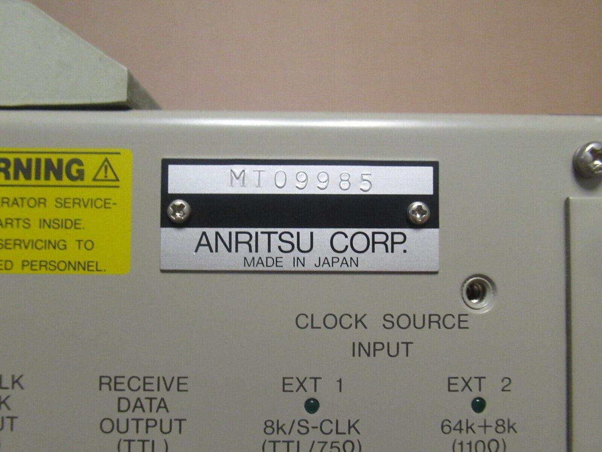 Anritsu MD6420A5 Data Transmission Analyzer 50 bit/s to 10Mbit/s