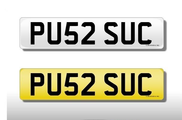 PU52 SUC Numéro d'immatriculation privé du véhicule Plaque d'immatriculation précieuse