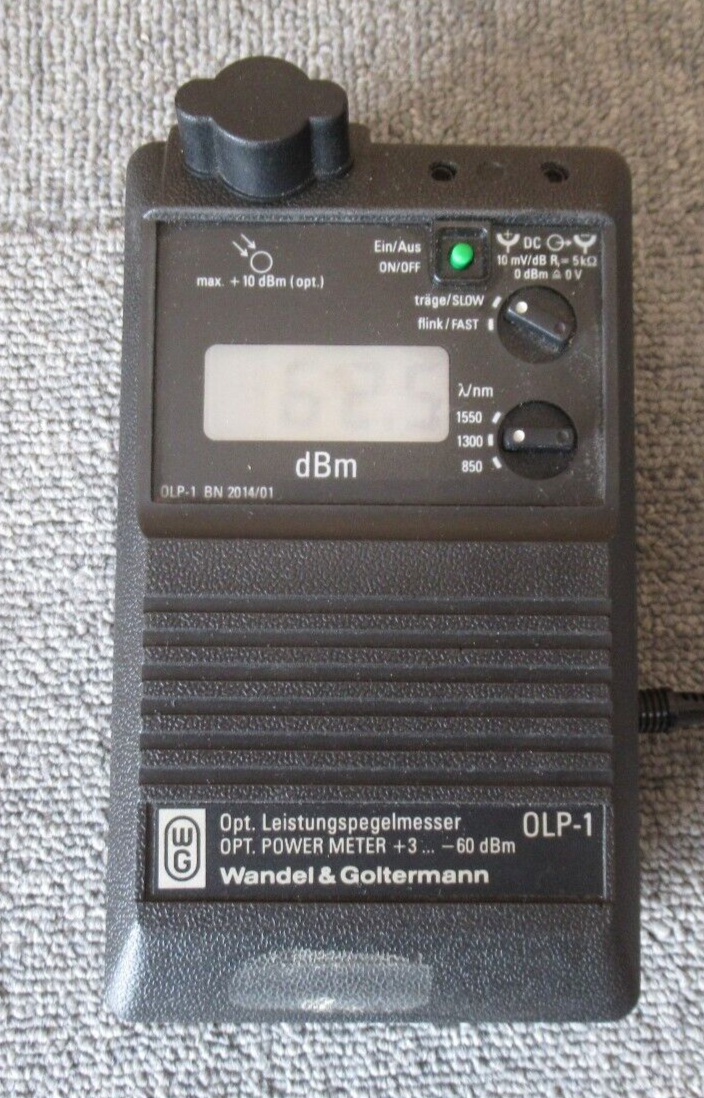 Wandel & Goltermann OLP-1 OPT Optical Power Meter Measuring Instrument BN 2014