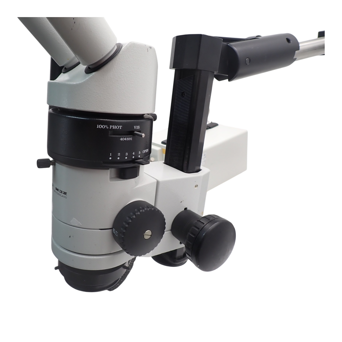 Heerbrugg Wild M3Z StereoZoom Microscope W/ Polytec 20801 20 Light Source+ Stand4