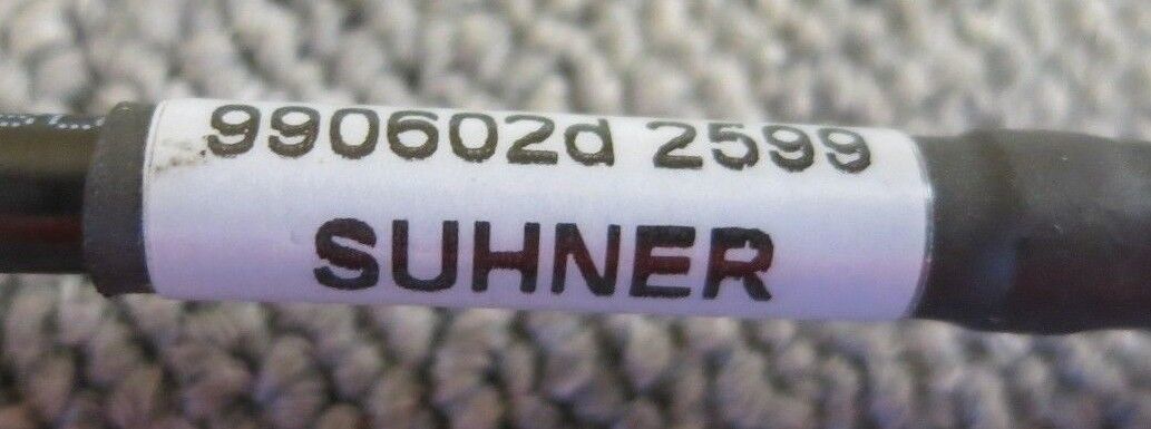 Huber & Suhner 990602D RF Coaxial Cable 25cm SMA Male Right Angle to Right Angle