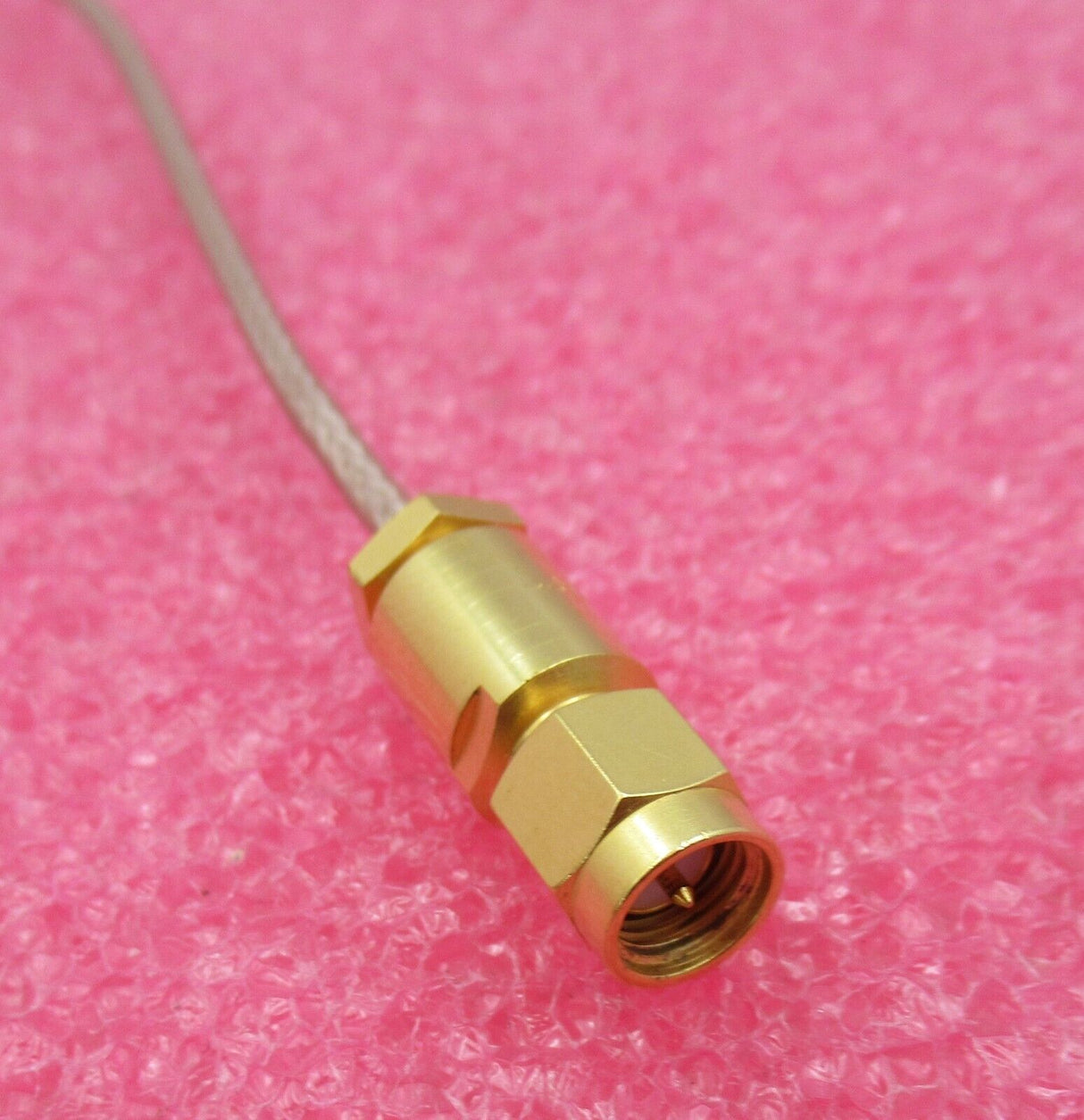 N Plug Male Right Angle To SMA Male Straight 250MM Brown Coaxial RF Cable