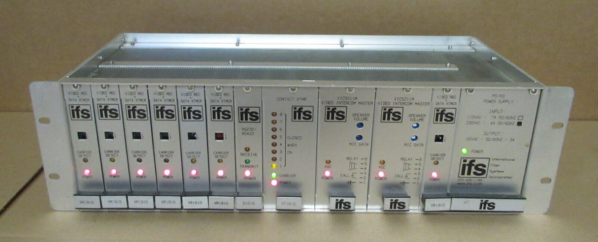 IFS R3 Rack Mount Card Cage 3U 14-Slot Chassis 7 x VR1910 2 x VIC5211M