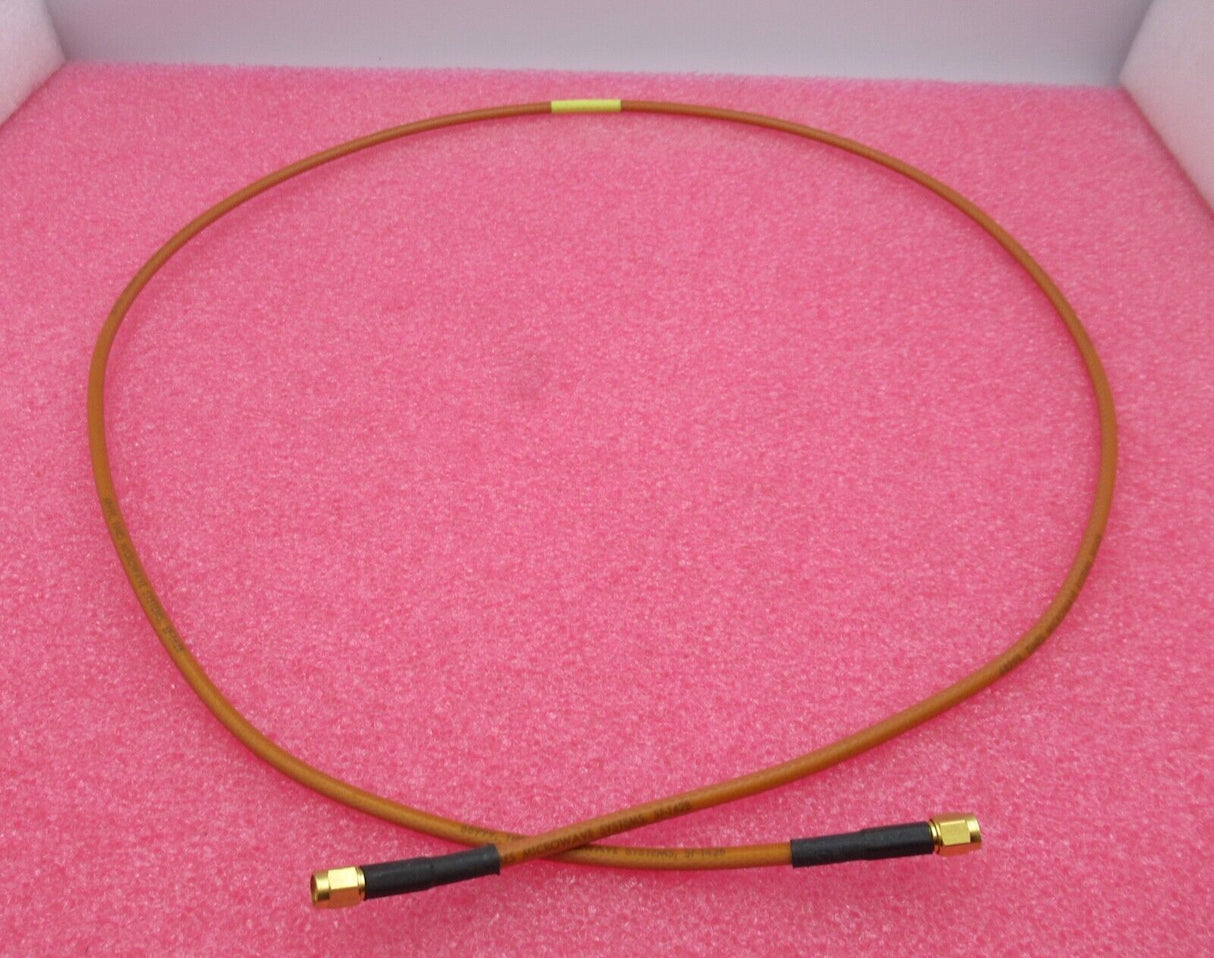 SMA Plug Male Straight To SMA Plug Male Straight 1.2M Orange Coaxial RF Cable