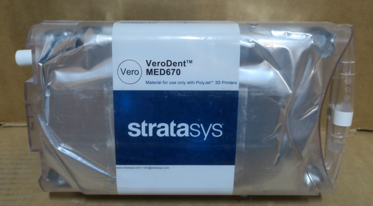 Stratasys PolyJet 3D Dental Printer VeroDent MED670 3.6KG OBJ-03254 Cartridge