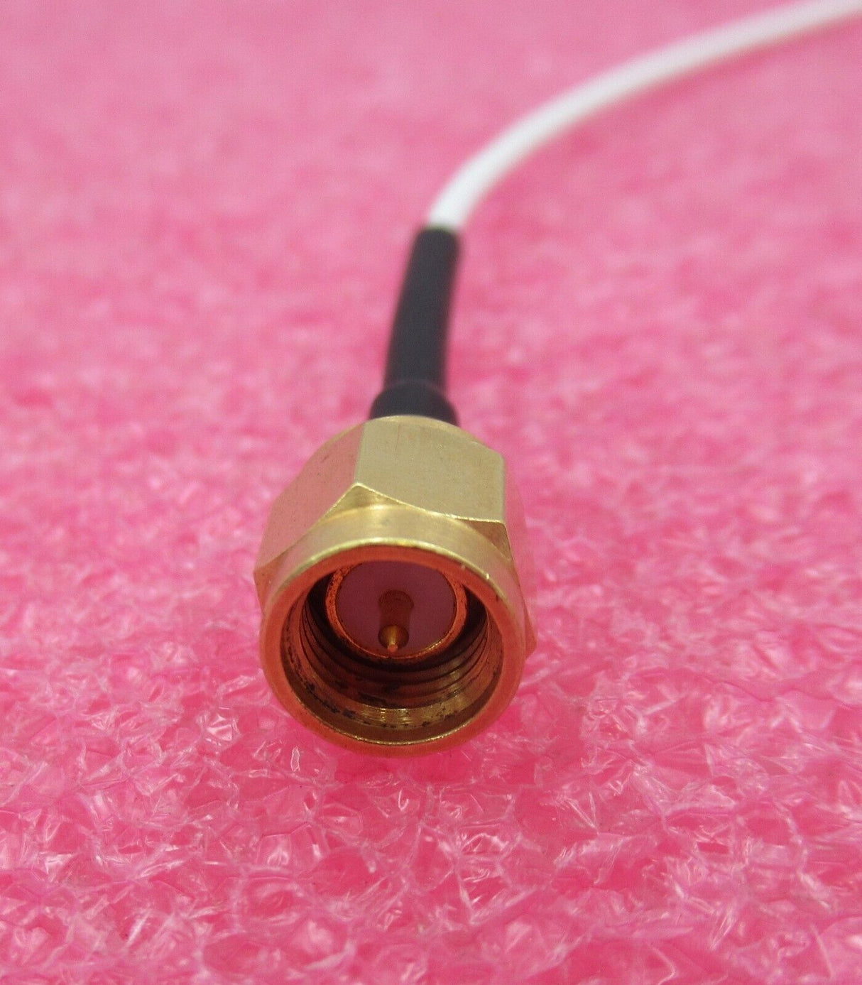 SMA Male Straight To SMA Male Straight 300mm White Coaxial RF Cable