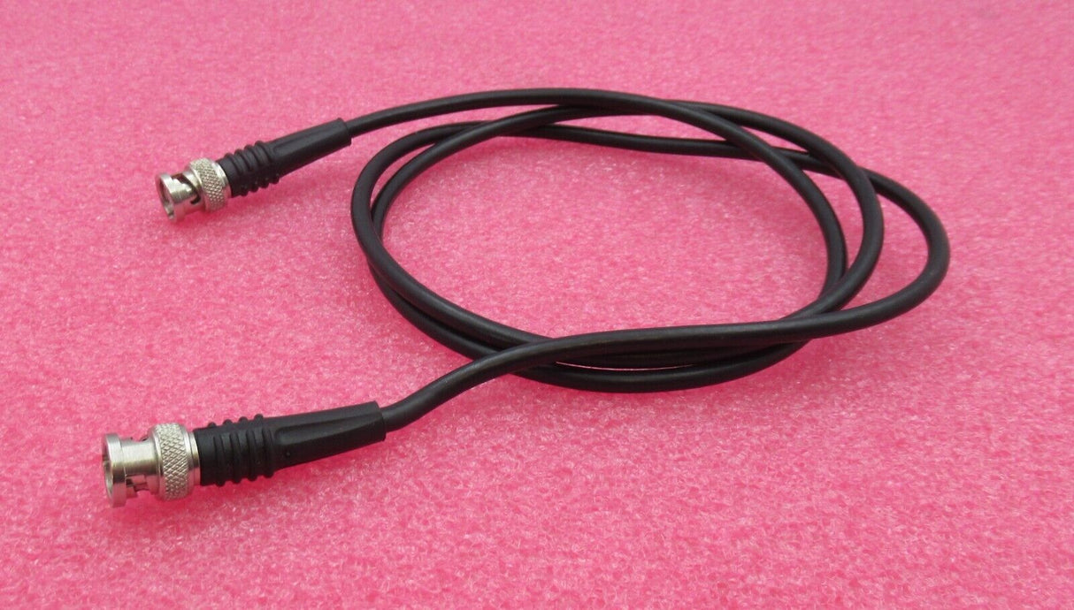 BNC Plug Male Straight To BNC Plug Male Straight Black Coaxial RF 1.2M Cable