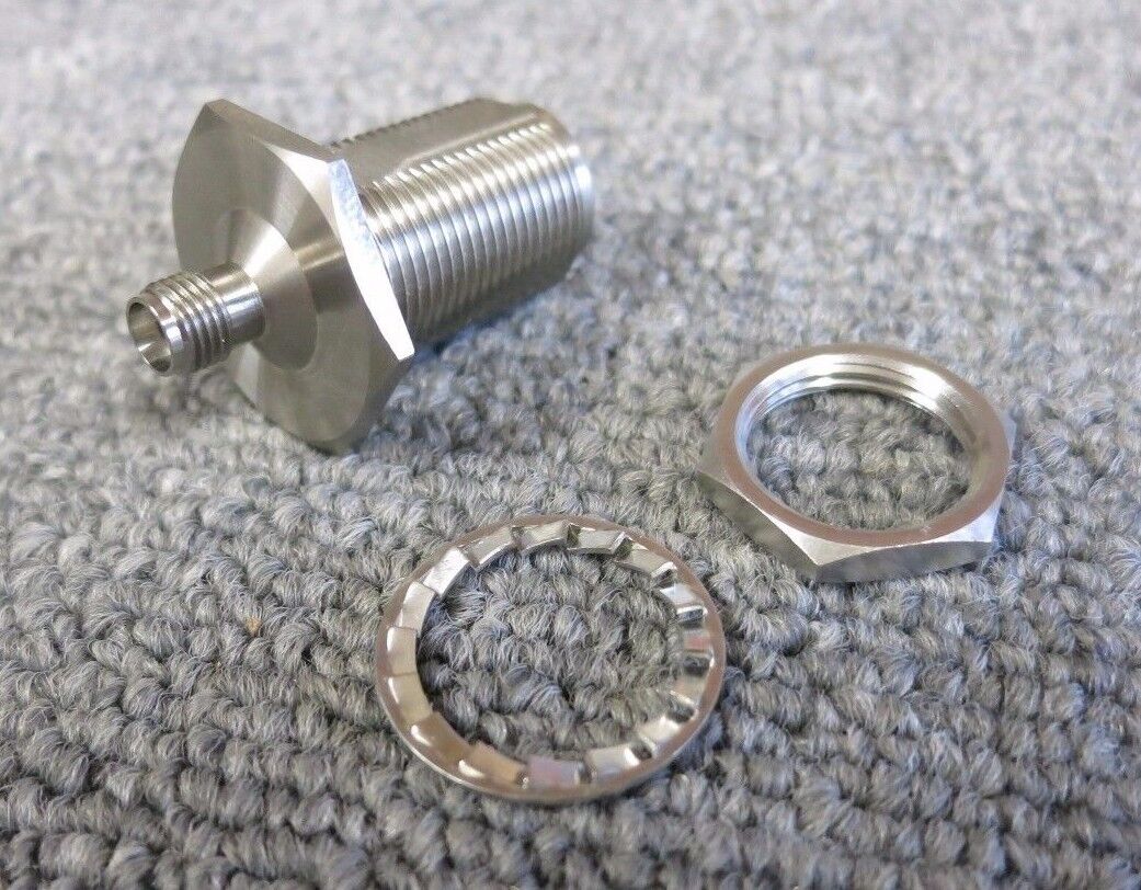 Huber & Suhner 34_N-SMA-50-1/193_UE Straight 50? RF Adapter Type N Socket to SMA