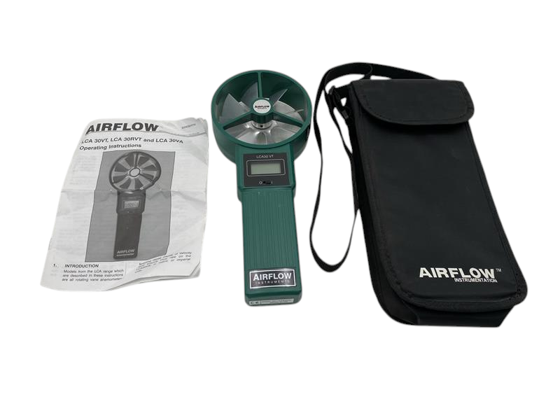 Airflow Instruments LCA30VT Handheld Rotating Vane Anemometer HVAC Commissioning0