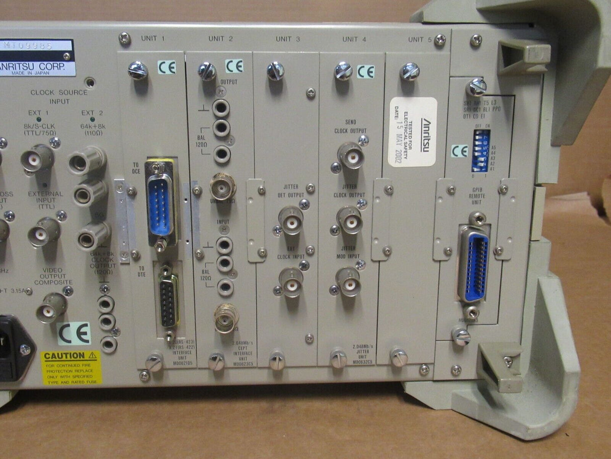 Anritsu MD6420A5 Data Transmission Analyzer 50 bit/s to 10Mbit/s