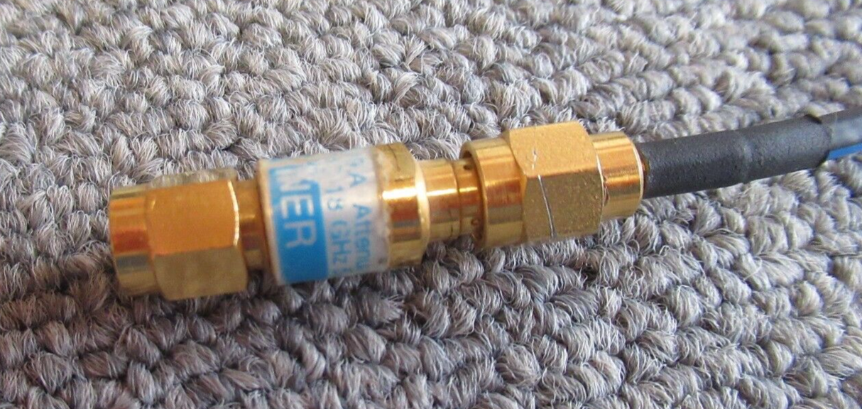 Huber & Suhner 6806.19.A 50? RF Attenuator SMA Plug To Socket 6dB DC 18GHz