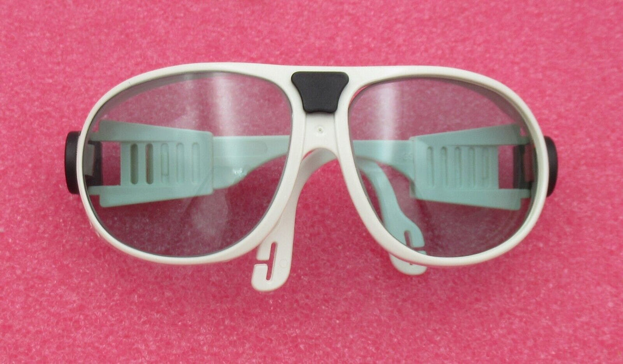 Trinity Operator Laser Safety Glasses White PPE Light Blue Lens Eyewear