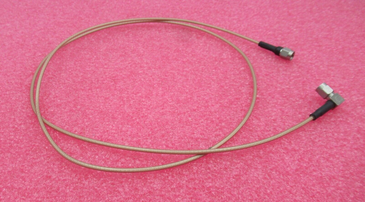 SMA Male Right Angle To SMA Male Straight 1M Brown Coaxial RF Cable