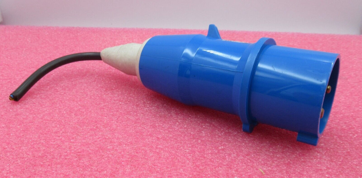Bals CEE Norm 3 polig 240v Stecker Steckeroberteil IP44 Blau Typ 21013