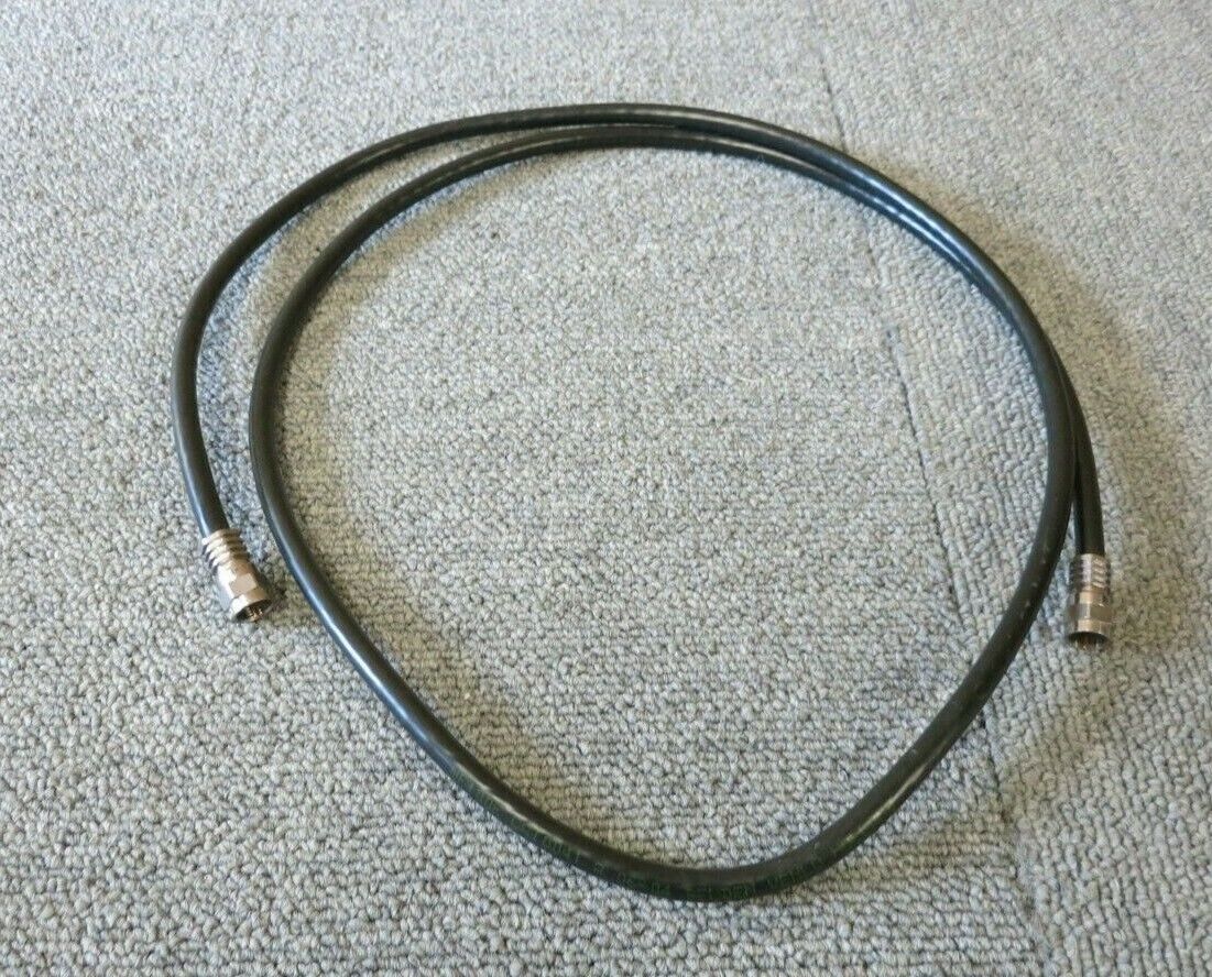 Job Lot 2 x F Connector Male To F Connector Male 1.3M Black RF Coaxial Cable