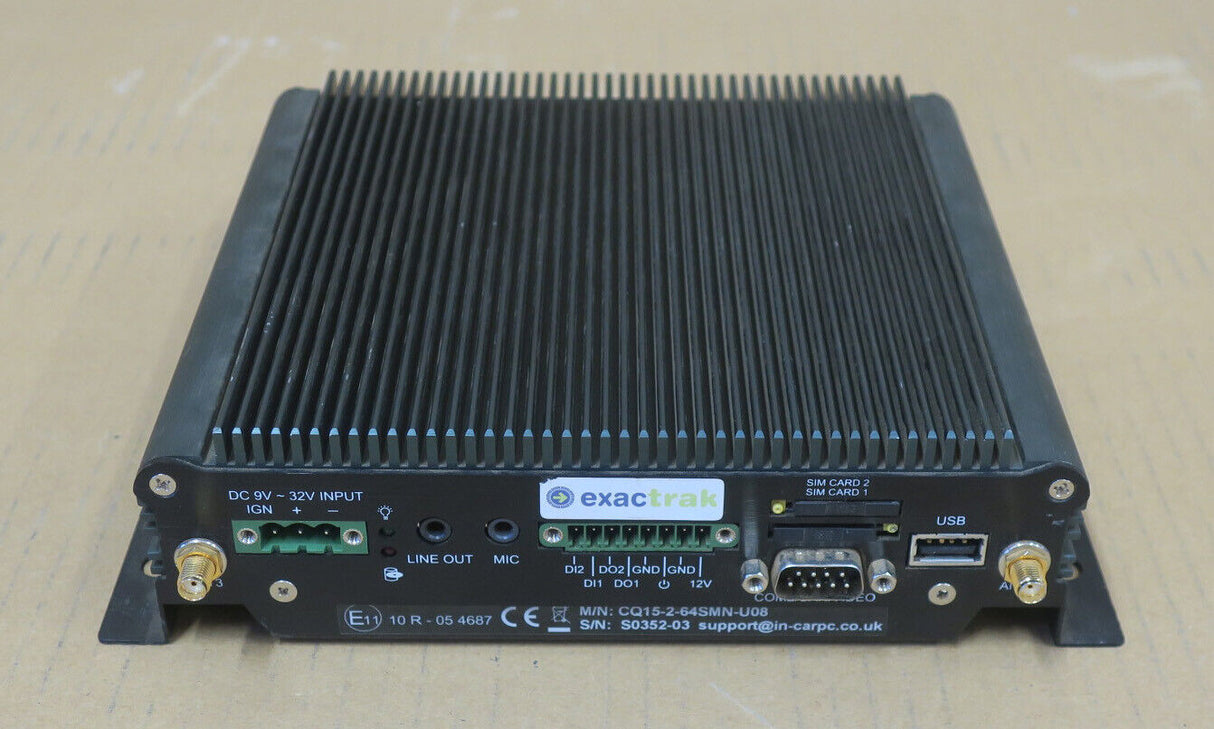 Lot of 6x ExacTrack In-CarPC CQ15 Car Vehicle PC Tracker CQ15-2-64SMN-U08