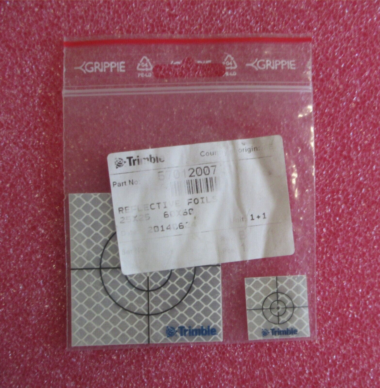 NOUVEAUX autocollants réfléchissants pour cibles Trimble DR 25 x 25 mm + 60 x 60 mm 57012007