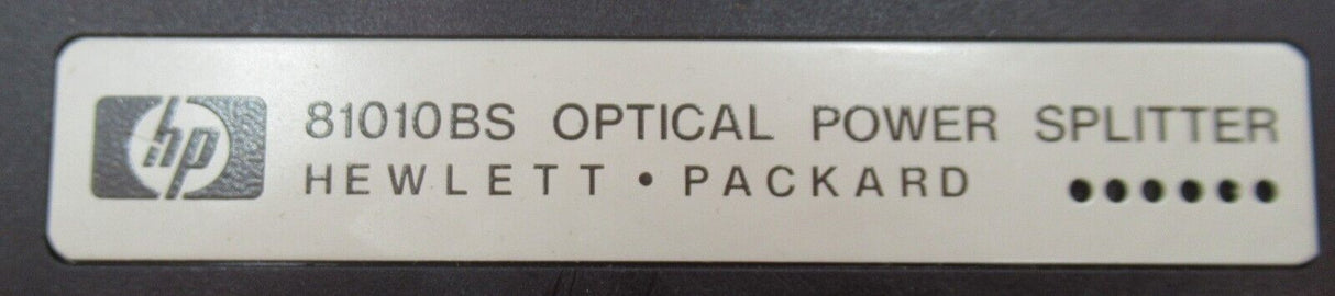 HP Keysight Agilent 81010BS Optical Power Splitter 1300-1500 nm