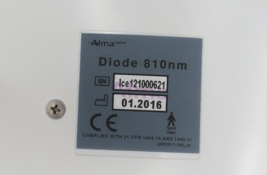 ALMA Soprano ICE Platinum 1cm Diode 810nm ICE Laser Handpiece + Case