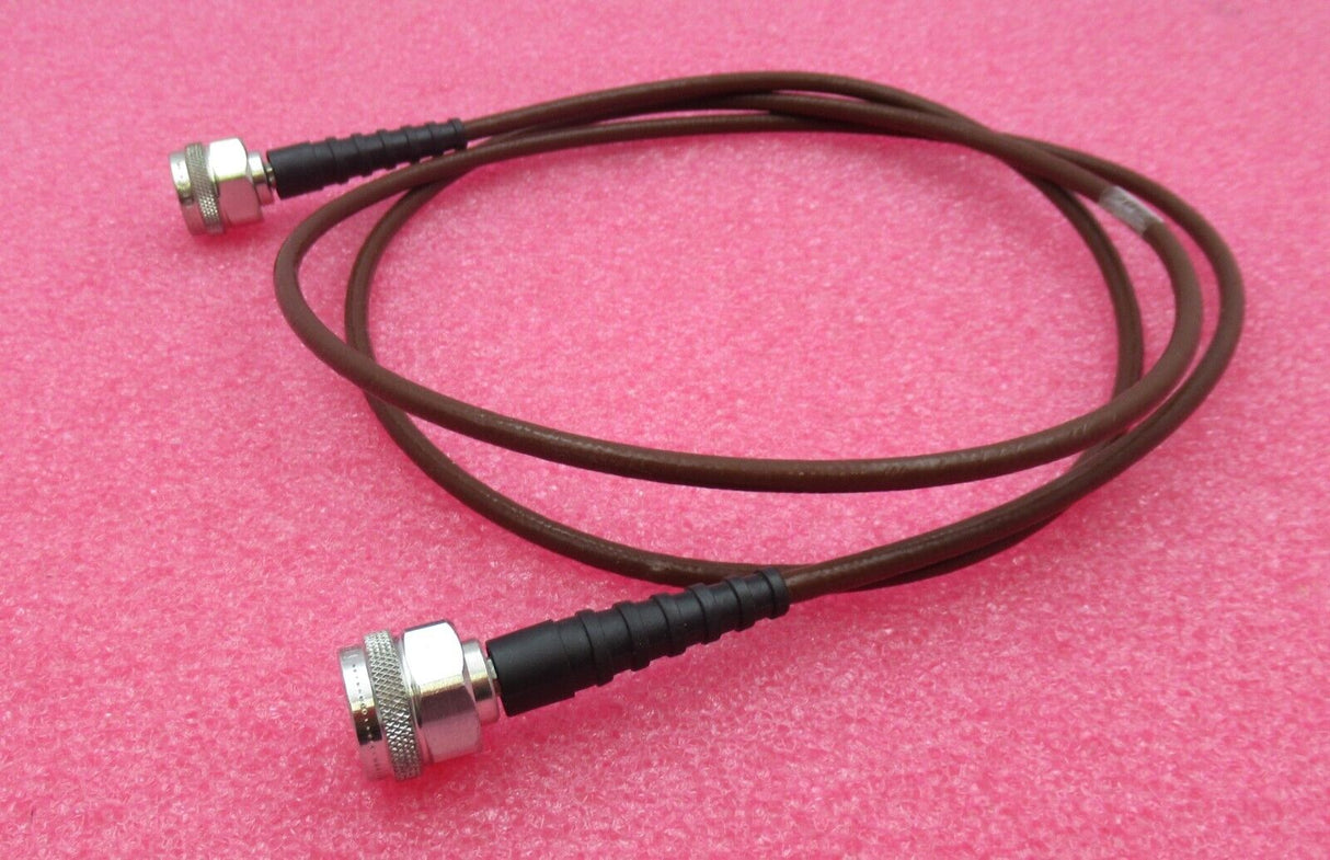 Straight N Plug Male To Straight N Plug Male 1.5M Brown Coaxial RF Cable