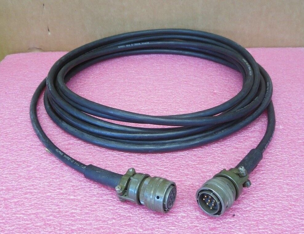 Alpha Wire - D 7 Meter With Amphenol PT06E16-8P Circular Connecter Plug Size 16