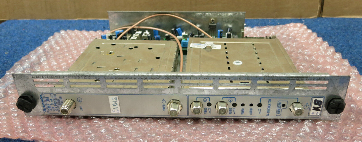 Teleste SMS 361 24V 20mA 12V340mA Video/TV/Satellite Modulator TV Reception