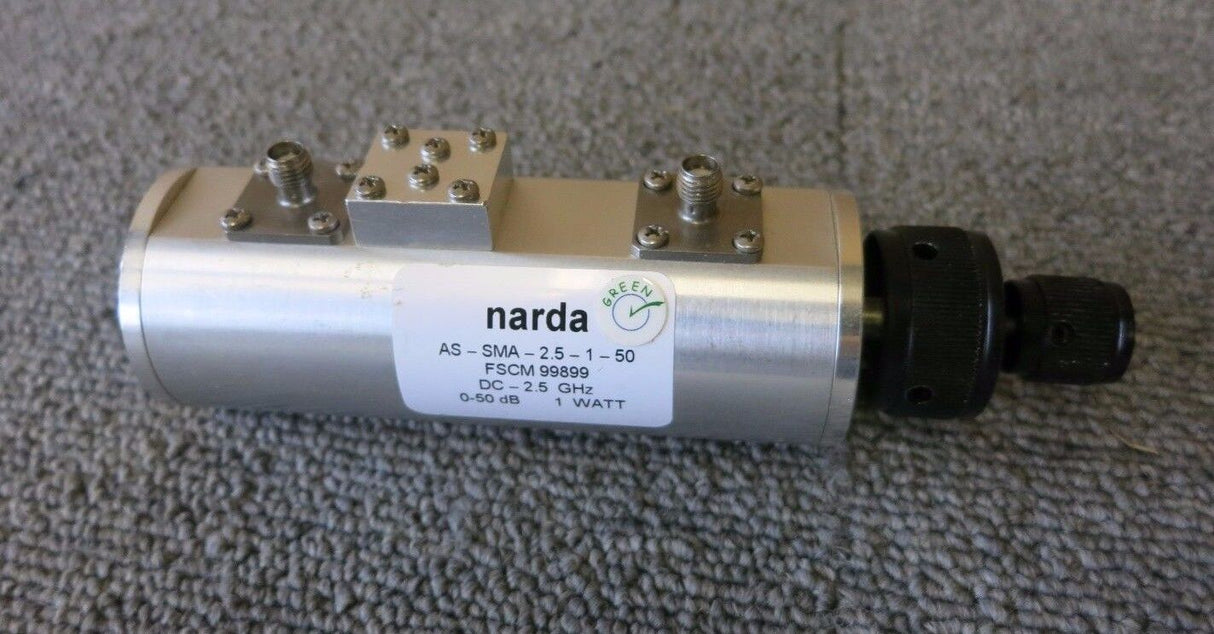 Narda West AS-SMA-2.5-1-50 SMA Female Attenuator 2.5GHz 0-50dB 1Watt