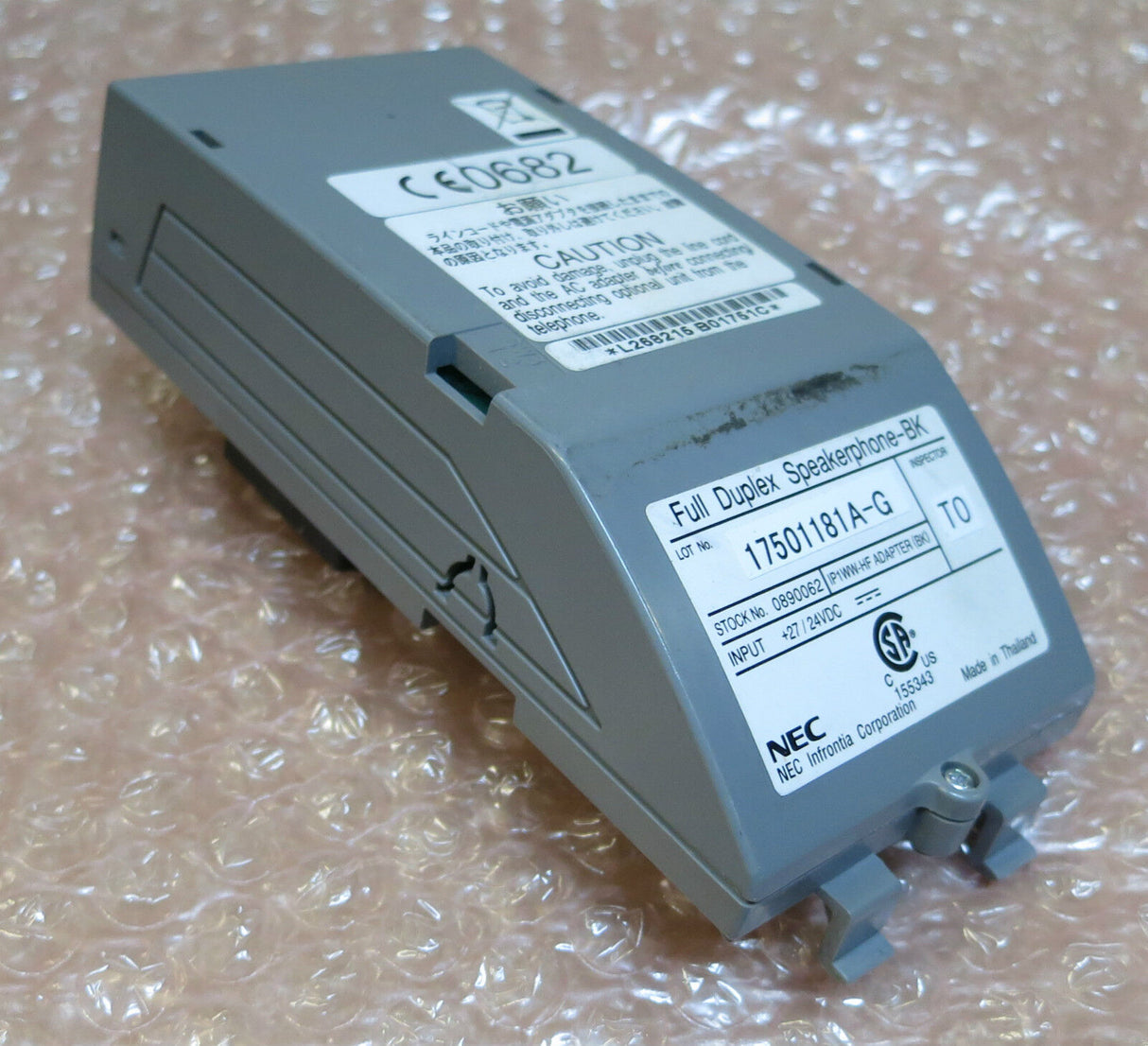 NEC Aspire Full Duplex Speakerphone-BK IP1WW-HF Adapter