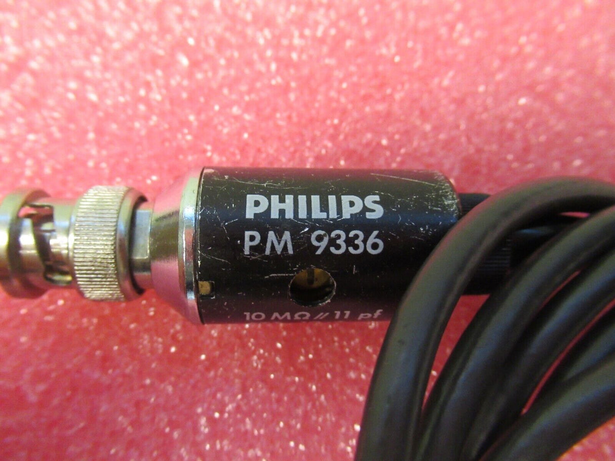 Philips PM 9336 Passive Oscilloscope Probe Set 10M? 11pF 1.5ns 10:1 500V Max
